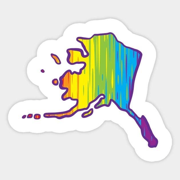 Alaska Pride Sticker by Manfish Inc.